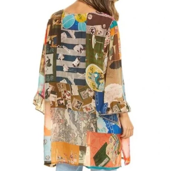 NWT $240 Johnny Was Size M Medium Vera Tunic Style C24221B2 Multicolor SOLD OUT - Picture 2 of 8